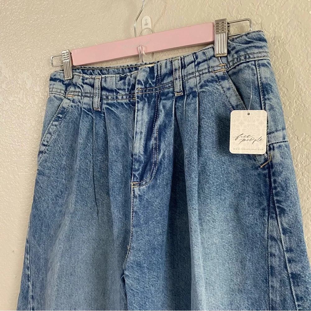 Free People We the Free Equinox Denim Trousers Jeans - Picture 7 of 8